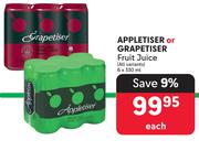 Appletiser Or Grapetiser Fruit Juice (All Variants)-6 x 330ml Each