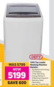 Defy 13Kg Top Loader Washing Machine (Metallic)