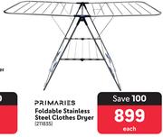 Primaries Foldable Stainless Steel Clothes Dryer-Each
