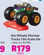 Hot Wheels Monster Trucks 1:64 Scale Die-Each