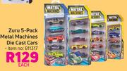 Zuru 5 Pack Metal Machines Die Cast Cars-Each