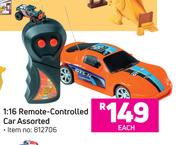1:16 Remote Controlled Car Assorted-Each