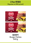 Wimpy Burger Patties-For 2 x 540g