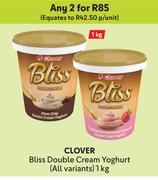 Clover Bliss Double Yoghurt (All Variants)-For Any 2 x 1kg