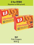 I & J Fish Fingers-For 2 x 800g