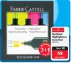 Faber-Castell Textliner Highlighters Assorted 283724-Per 4-Pack