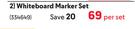 Kores Whiteboard Marker Set 334649-Per Set