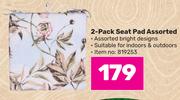 2 Pack Seat Pad Assorted