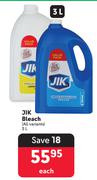 Jik Bleach (All Variants)-3Ltr Each
