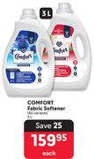 Comfort Fabric Softener (All variants)-3Ltr Each