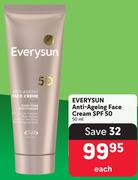 Everysun Anti-Ageing Face Cream SPF50-50ml
