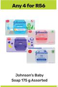 Johnson's Baby Soap Assorted-For Any 4 x 175g