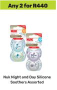 Nuk Night And Day Sillicone Soothers Assorted-For Any 2