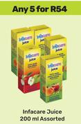 Infracare Juice Assorted-For Any 5 x 200ml