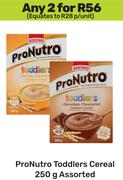 Bokomo Pronutro Toddlers Cereal Assorted-For Any 2 x 250g