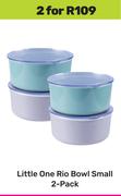 Little One Rio Bowl (Small) 2 Pack-For 2