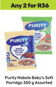 Purity Mabele Baby's Soft Porridge Assorted-For Any 2 x 350g