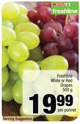 Freshline White Or Red Grapes-500g Per Punnet