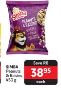 Simba Peanuts & Raisins-450g Each