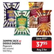Jumpin Jack Or Diddle Daddle Popcorn (All Variants)-For Any 2 x 100/150g