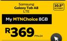 Samsung Galaxy 10.5" Screen Tab A8 LTE-On My MTN Choice 8GB