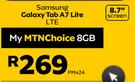 Samsung Galaxy 8.7" Screen Tab A7 Lite LTE-On My MTN Choice 8GB