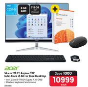 Acer 21.5"(54cm)Aspire C22  Intel Core i3 All-In-One Desktop 394363