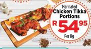 Marinated Chicken Tikka Portions-Per kg