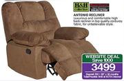 H&H Collection Antonio Recliner