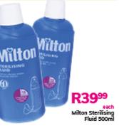 Milton Sterilising Fluid-500ml Each