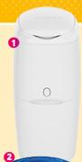 Angelcare Odour Seal Nappy Bin-Each
