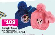 Character Beanie & Mitten Set-Per Set