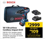 Bosch 18V Brushless Cordless Impact Drill GSB 18V-50