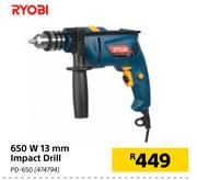 Ryobi 650W 13mm Impact Drill PD-650