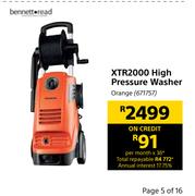 Bennett Read High Pressure Washer XTR2000 (Orange)