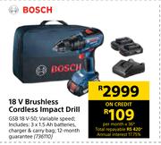 Bosch 18V Brushless Cordless Impact Drill GSB 18V-50
