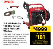 Ryobi 2.9 HP 4 Stroke 100 Bar Petrol High Pressure Washer AJP-2900