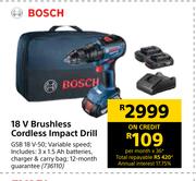 Bosch 18V Brushless Cordless Impact Drill GSB-18V-50