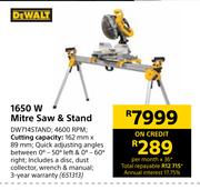 Dewalt 1650W Mitre Saw & Stand DW714STAND