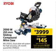 Ryobi 2000W 255mm Sliding Compound Mitre Saw MS-255SCL