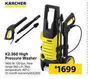 Karcher K2.360 High Pressure Washer 