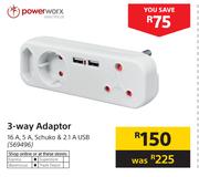 Powerworx 3 Way Adaptor