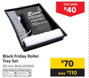 Black Friday Roller Tray Set (Black) 225mm