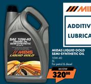 Midas Liquid Gold Semi Synthetic Oil 10W-40 MI10W-5L