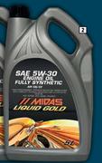 Midas Liquid Gold Fully Synthetic Oils MI5W30-5L
