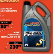 Midas Liquid Gold Hydraulic Oil 68 MI68-5L