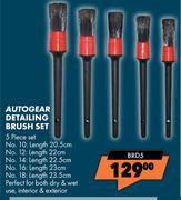 Autogear Detailing Brush Set BRD5