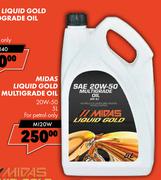 Midas Liquid Gold Multigrade Oil 20W-50 MI20W-5L