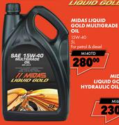 Midas Liquid Gold Multigrade Oil 15W-40 MI40TD-5L
