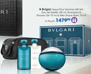 Bvlgari Aqua Pour Homme Gift Set:Eau de Toilette-100ml,Shampoo & Shower Gel-75ml